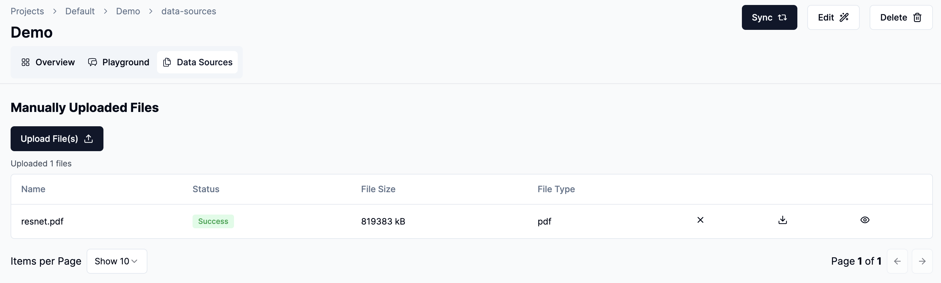 manage files