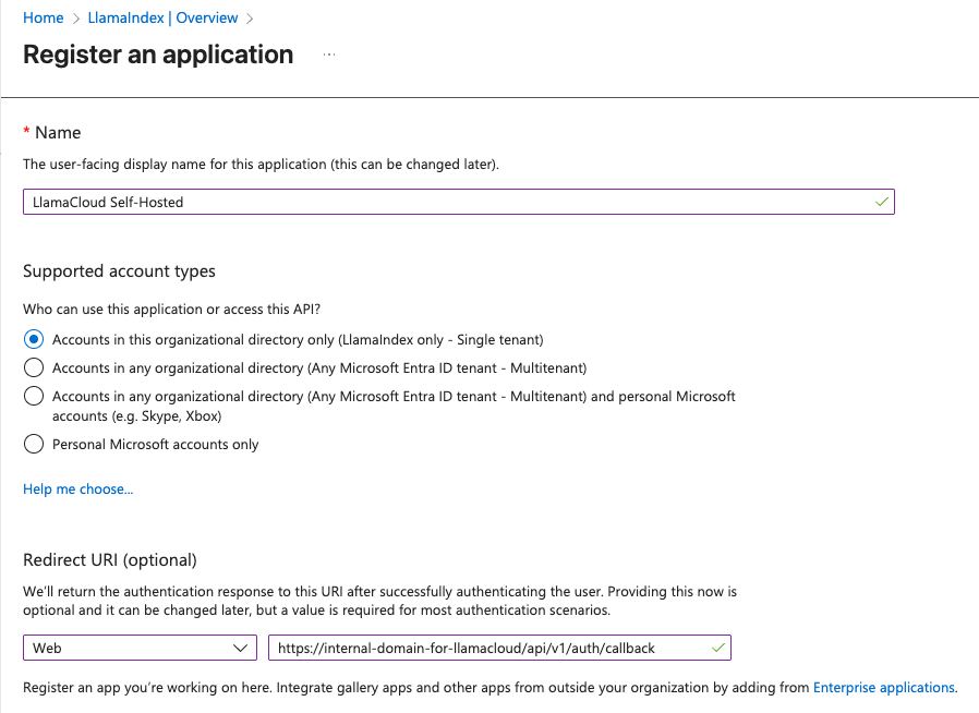 Entra ID App registration